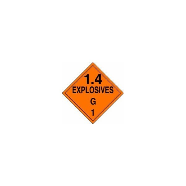 Accuform DOT PLACARD HAZARD CLASS 1 MPL132VP1 MPL132VP1 - main